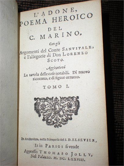 L'Adone Poema Heroica del C. Marino 2