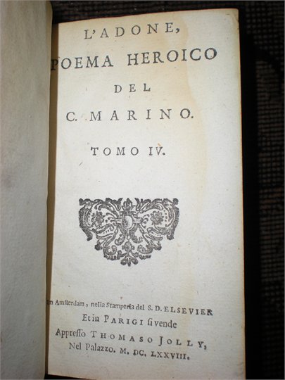 L'Adone Poema Heroica del C. Marino 2