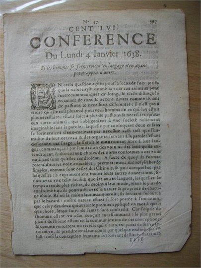 CONFERENCE DU 4 JANVIER 1638