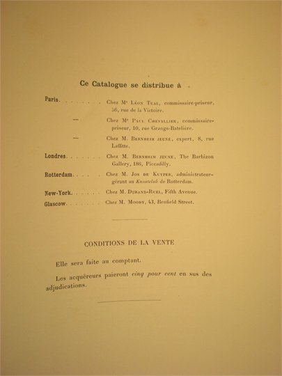 CATALOGUE VENTE " ALEXANDRE DUMAS" drouot 1892