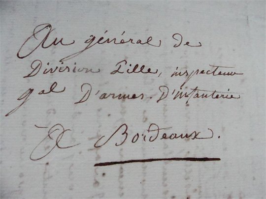 lettre au sujet de BONAPARTE DU CELEBRE GENERAL DUMAS PRISONNIER