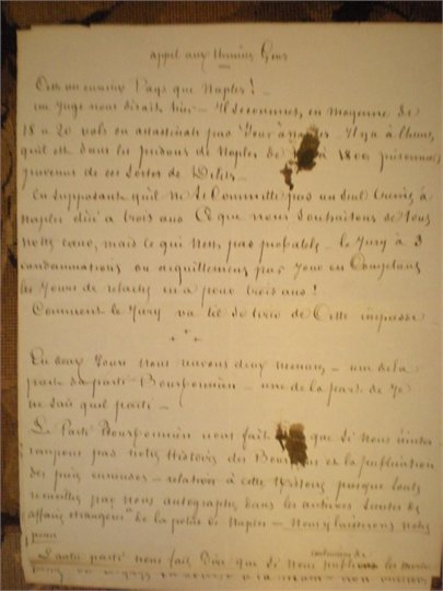 Dumas (Alexandre) "Appel aux honnetes gens". Article manuscrit de 5 feuillets