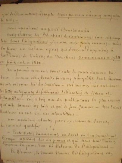 Dumas (Alexandre) "Appel aux honnetes gens". Article manuscrit de 5 feuillets