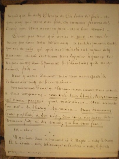 Dumas (Alexandre) "Appel aux honnetes gens". Article manuscrit de 5 feuillets
