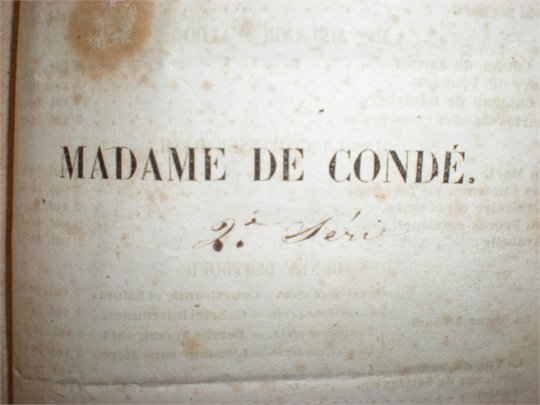 Dumas  Madame de Conde
