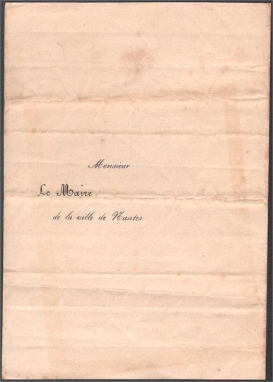 Nantes. Opéra Les Mousquetaires de la Reine. 1853