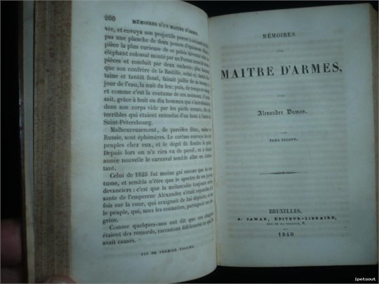 DUMAS MEMOIRES D'UN MAÎTRE D'ARMES   2