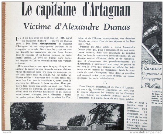 magazine avec articles "Le capitaine d´Artagnan, L´Eglise de Hal" 1950