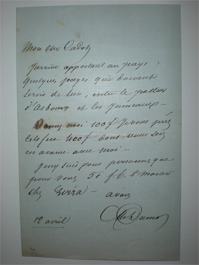 A.Dumas (pere) LAS 12.4.1853
