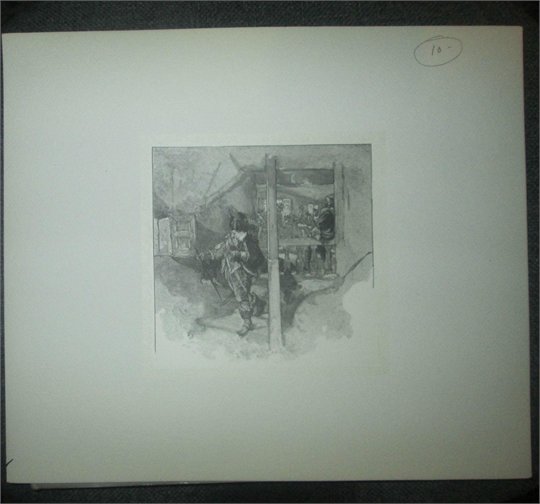 DANIEL VIERGE-Eight Antique Limited Edition Engravings-1890s-Three Musketeers  2