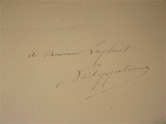 Gravure Eau Forte PHILIPPOTEAUX signée