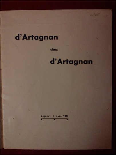 Gers.Gascogne.D'ARTAGNAN chez D'Artagnan.