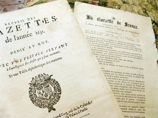 PLAQUETTE PUBLICITE de la gazette de France