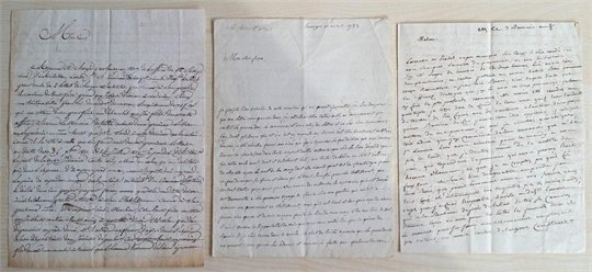 Lettres - Correspondances / Lot de 7 / Vieux Papiers