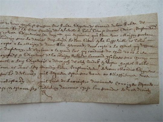 1646 document ancien à déterminer 2 pages