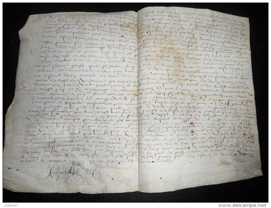 MANUSCRIT SUR PARCHEMIN