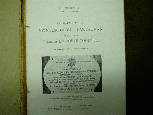 E. Chouteau LE MARECHAL DE MONTESQUIOU D'ARTAGNAN