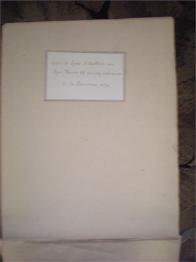 Louis de Clermont d’Amboise, seigneur de Bussy (1549-1579). Lettre signée