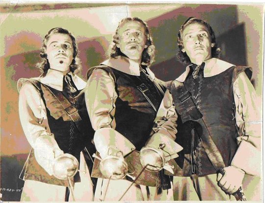 Moroni Olsen Paul Lukas Onslow Stevens 1935 The Three Musketeers movie