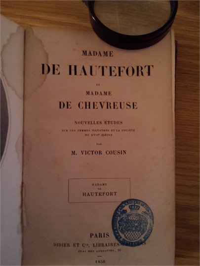 M.Victor Consin   Madame de Hautefort  et madame  de Chevreuse