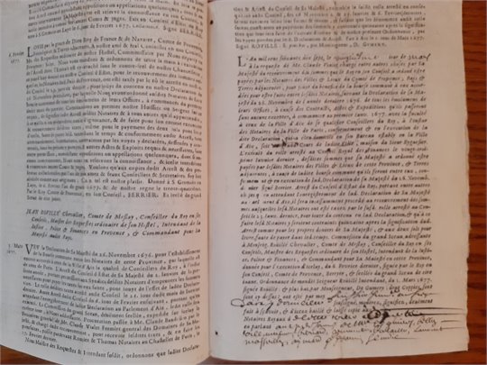 Extrait du role  23 Janvier 1677