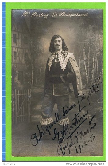 E Martiny, Autographe, Baryton Opéra Comique, in ´Les Mousquetaires´ Théatre Royal d´Anvers 1912-1913