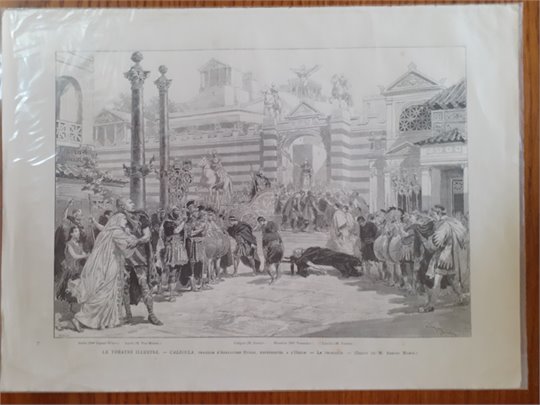 le théâtre illustré - Caligula, tragédie d'Alexandre Dumas - page original 1888