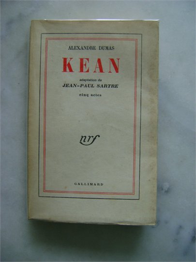 Alexandre DUMAS / Jean-Paul SARTRE - Kean - EO 1954 vélin numéroté