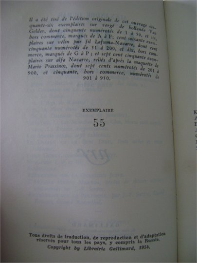 Alexandre DUMAS / Jean-Paul SARTRE - Kean - EO 1954 vélin numéroté