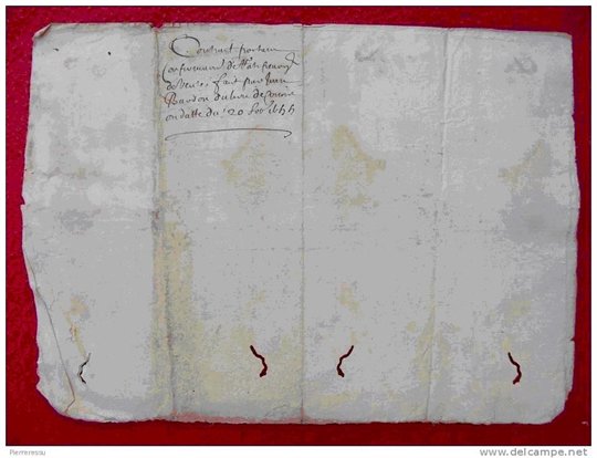 Manuscrit 1655 Pierre Sigaud Solignac signé