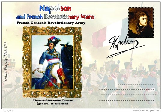 envelope speciale,Generals  Alexandre Dumas