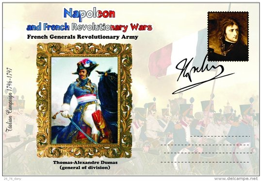envelope speciale,Generals  Alexandre Dumas