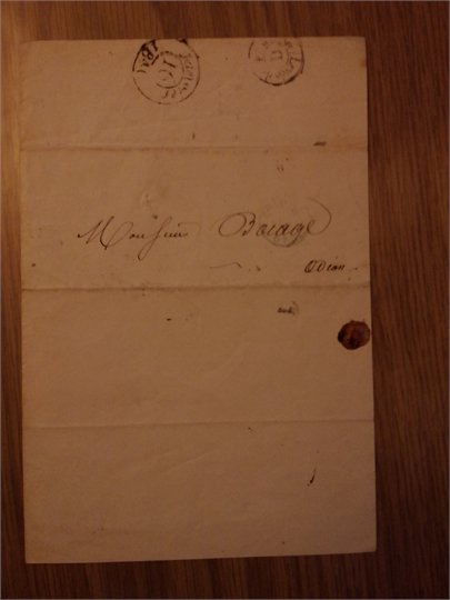 Dumas LAS a Bocage 16/1 1840