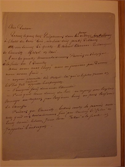 A.Dumas  Manuscrit autographe [1856]  "Le Lievre de mon grand-pere"