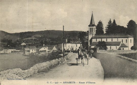 CPA Aramits (Dep.64) Route d'Oloron (5631)