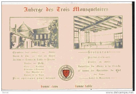 Torcee en vallee auberge des Trois Mousquetaires publicite