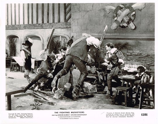The Fighting Musketeers 1963 8x10 black & white movie photo #FM-11
