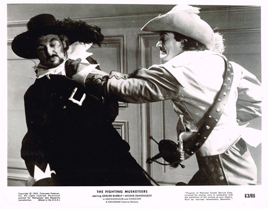 The Fighting Musketeers 1963 8x10 black & white movie photo #FM-13