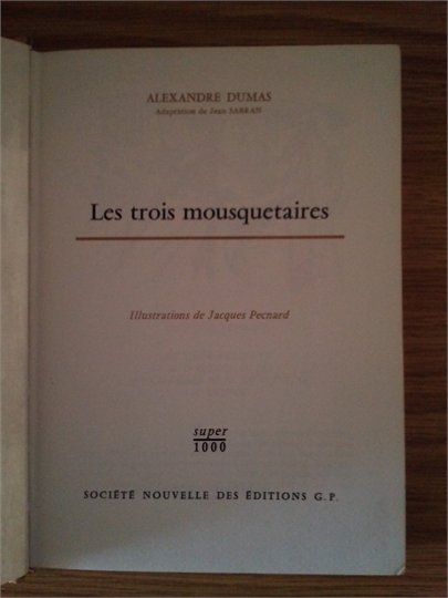 A.Dumas  Les trois mousquetaires (J.Pecnard)