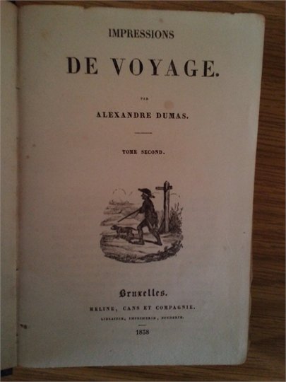 Dumas    "Impressions de voyage (Suisse)"