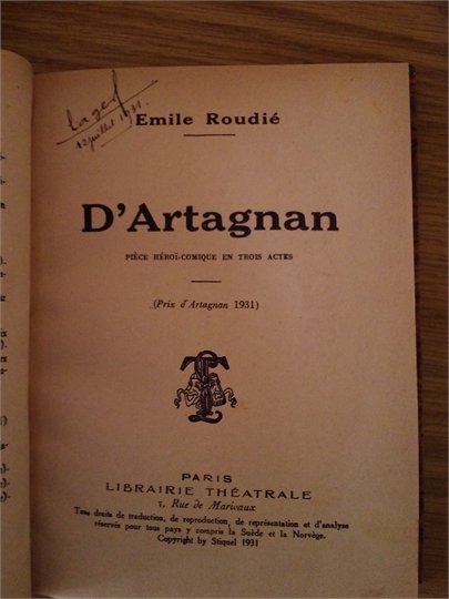Roudie  "D'Artagnan"