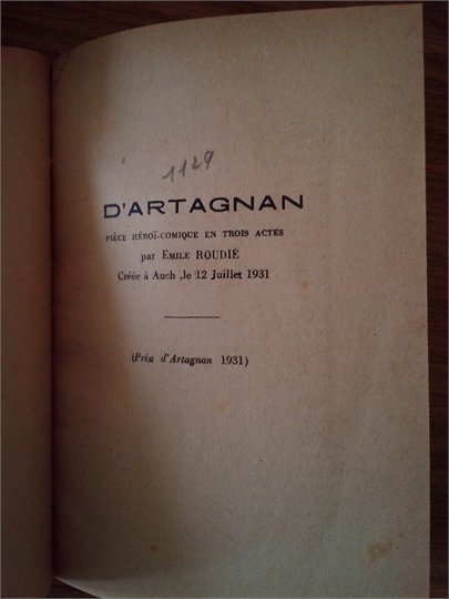 Roudie  "D'Artagnan"