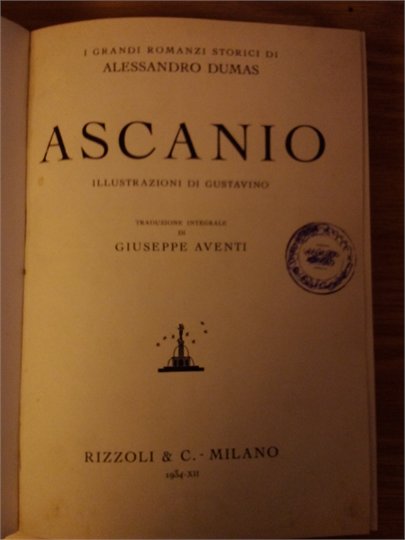 A.Dumas  "Ascanio" (Gustavino)