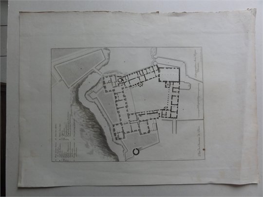 DORBAY François. Plan général du chateau de Blois, 1677.