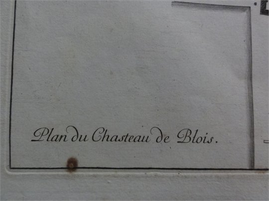 DORBAY François. Plan général du chateau de Blois, 1677.   (2)