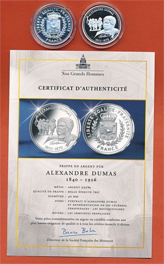 A.Dumas medaille