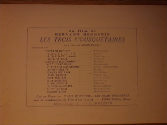 Mylène DEMONGEOT Gérard BARRAY BAISER Photo Presse Originale TROIS MOUSQUETAIRES