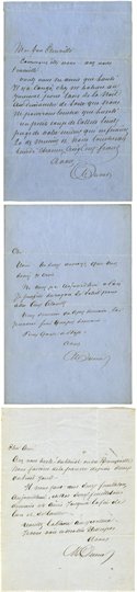 A.Dumas  L.A.S. a Cherville (xx/4/1858)