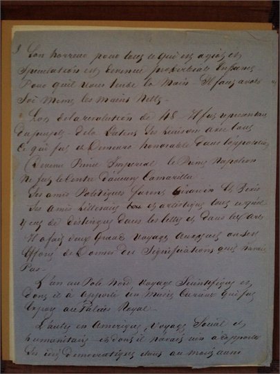 DUMAS père (Alexandre) Manuscrit autographe signé intitulé «Le Prince Napoléon»   2