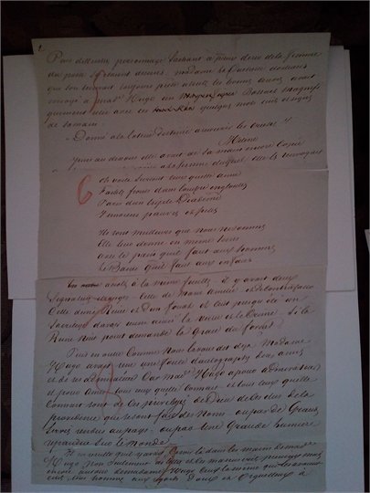 Alexandre DUMAS   2 manuscrits autographes signes, Le Cours d’ֹEmile Deschanel  I